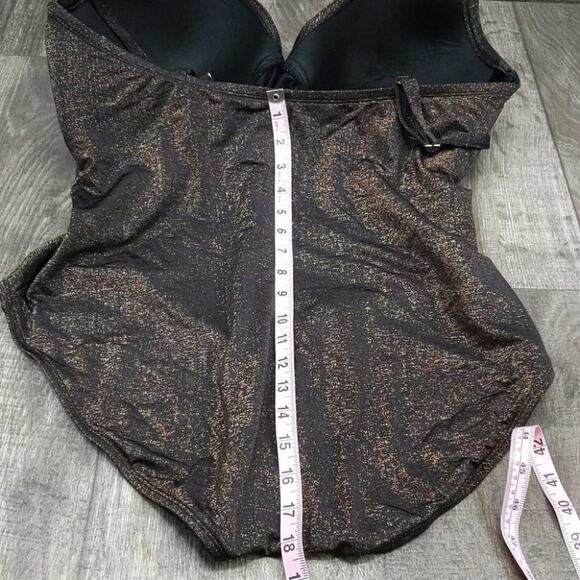 Kenneth Cole Push Up Mio One Piece Swimsuit - Picture 11 of 11